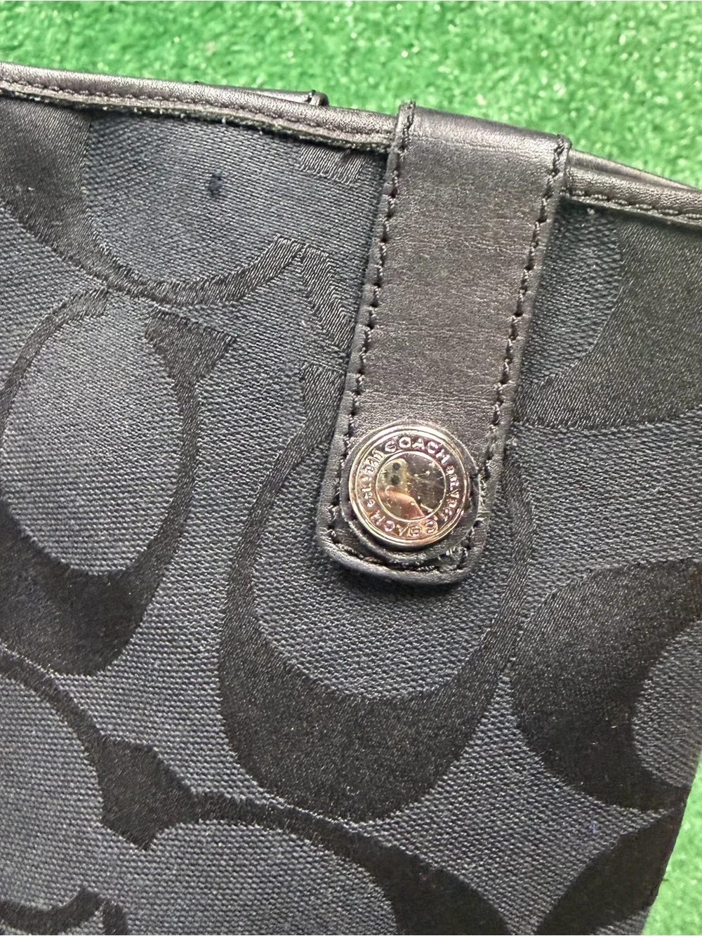 Coach Black Signature Rain Boots